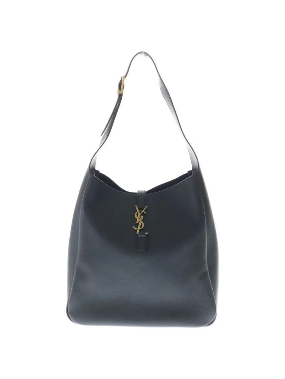 Saint Laurent Paris le Soft Large Calf Leather Tote Shoulder Bag Black